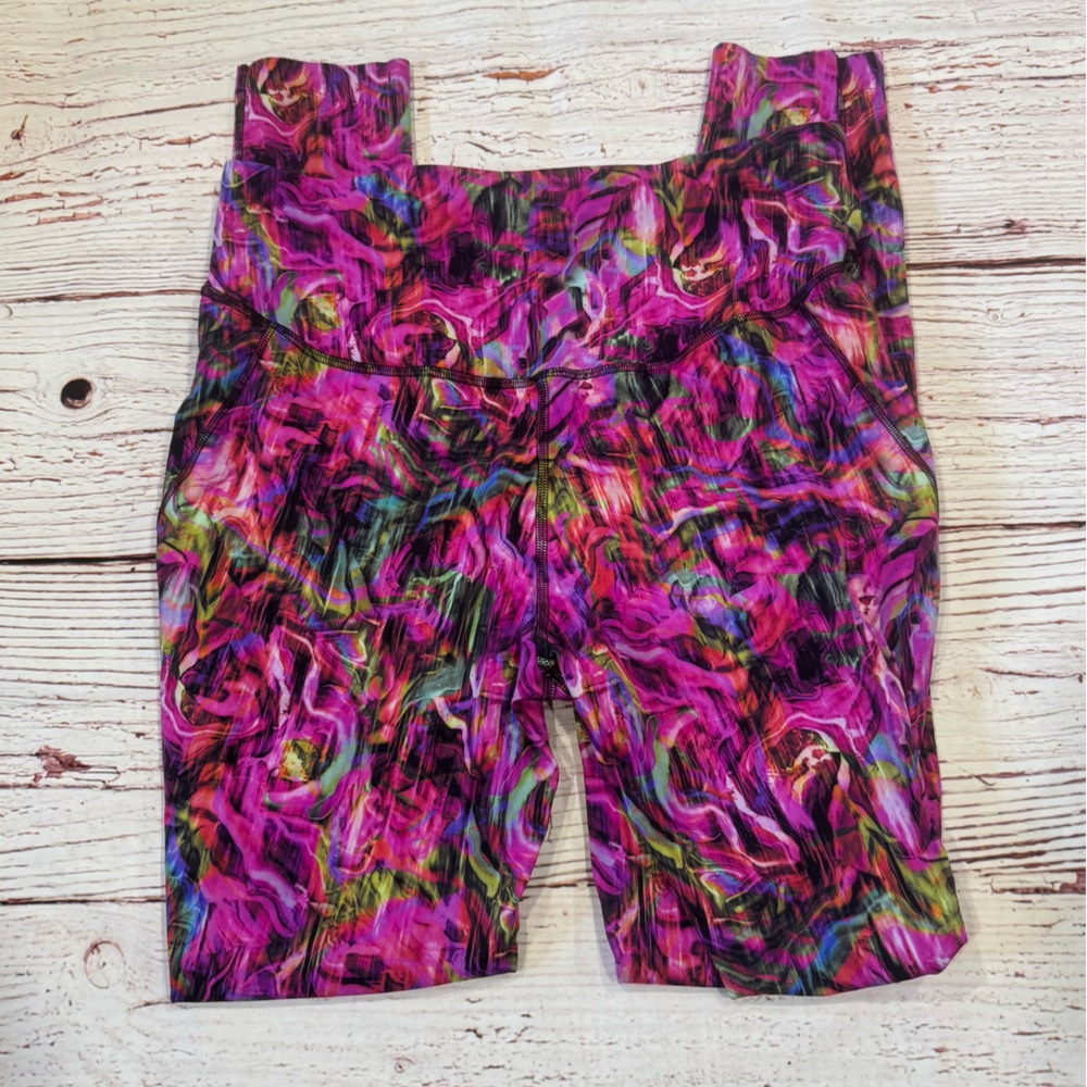 Lululemon Base Pace High-Rise Tight 28" in Hyper Flow Pink Multi Sz 10 - Picture 5 of 8